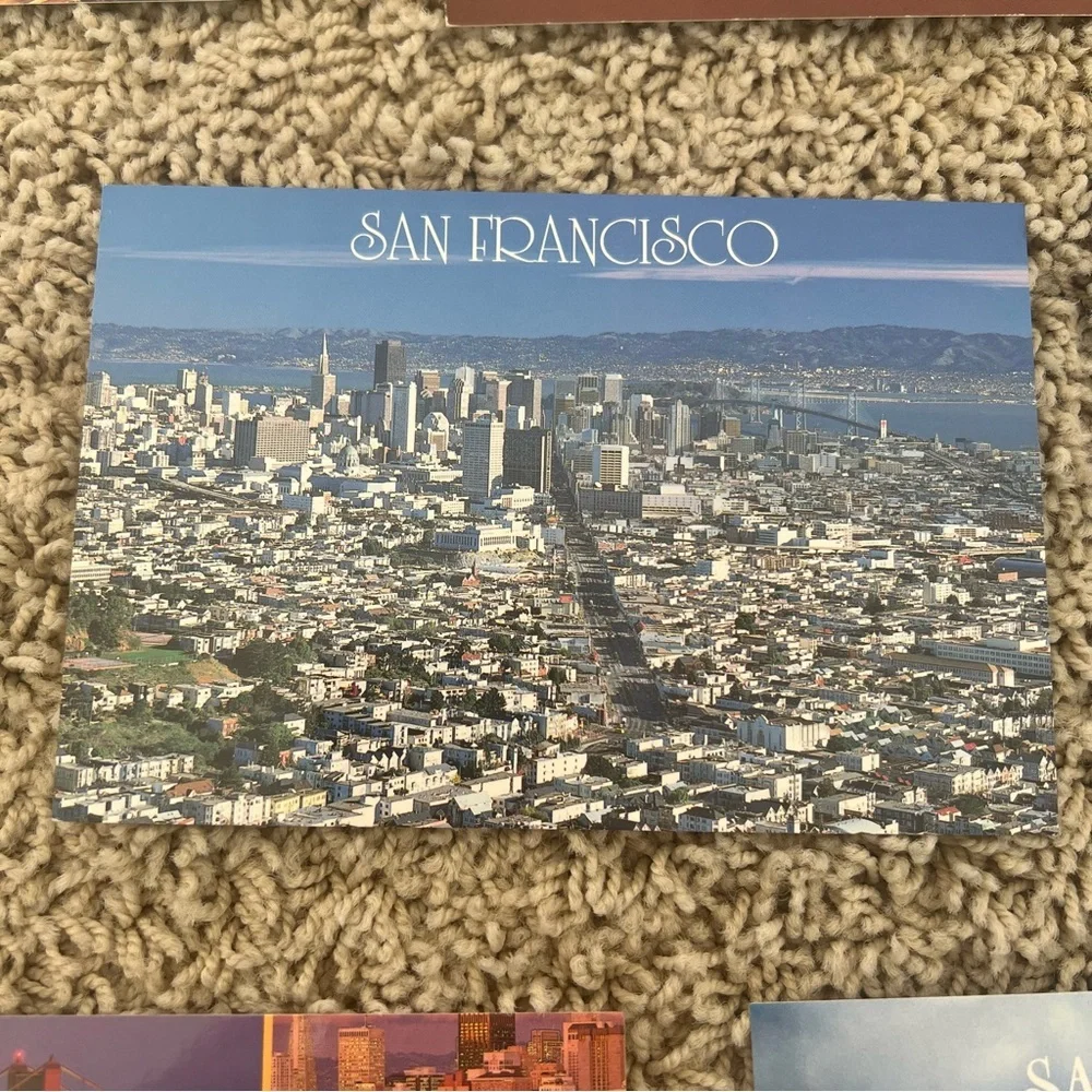 Set of San Francisco Postcards RARE Circa 1987-1989 Total 7 Never Been U…